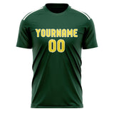 Custom Green Light Yellow Soccer Jersey