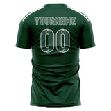 Custom Green Blue Green Soccer Jersey