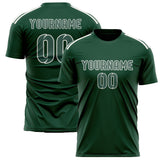 Custom Green Blue Green Soccer Jersey
