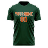 Custom Green Orange Soccer Jersey