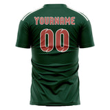 Custom Green Copper Rose Soccer Jersey