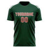 Custom Green Copper Rose Soccer Jersey