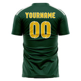 Custom Green Gold Soccer Jersey