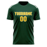 Custom Green Gold Soccer Jersey