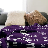 Blanket for Son Gifts, "Thank you for being a blessing in my life", From Mom Dad, Birthday Christmas Graduation, Inspirational