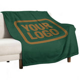 Custom Moss Green Khaki Blanket