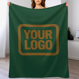 Custom Moss Green Khaki Blanket