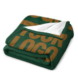 Custom Moss Green Khaki Blanket