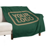 Custom Moss Green Light Khaki Blanket