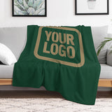 Custom Moss Green Light Khaki Blanket