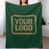 Custom Moss Green Light Khaki Blanket