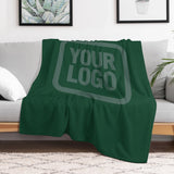 Custom Moss Green Teal Blanket