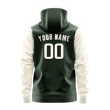 Custom Dark Green Cream Hoodie 0606030306B31703