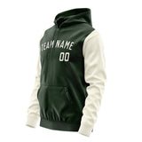 Custom Dark Green Cream Hoodie 0606030306B31703