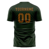 Custom Dark Green Khaki Soccer Jersey