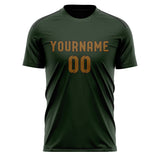 Custom Dark Green Khaki Soccer Jersey