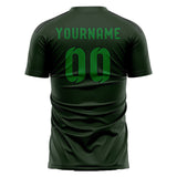 Custom Dark Green Emerald Green Soccer Jersey