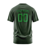 Custom Dark Green Emerald Green T-Shirt