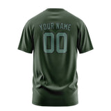 Custom Dark Green Blue Green T-Shirt