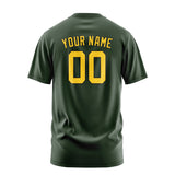 Custom Dark Green Gold T-Shirt