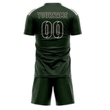 Custom Dark Green Olive Soccer Set