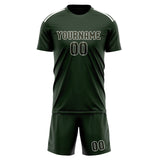 Custom Dark Green Olive Soccer Set