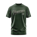 Custom Dark Green Olive T-Shirt