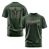 Custom Dark Green Olive T-Shirt