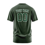 Custom Dark Green Green T-Shirt