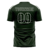 Custom Dark Green Dark Green Soccer Jersey