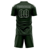 Custom Dark Green Dark Green Soccer Set