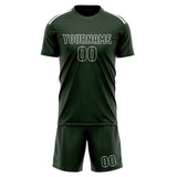 Custom Dark Green Dark Green Soccer Set