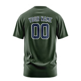 Custom Dark Green Blue T-Shirt