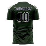 Custom Dark Green Navy Soccer Jersey