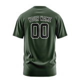 Custom Dark Green Black T-Shirt
