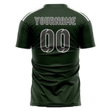 Custom Dark Green Dark Grey Soccer Jersey