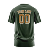 Custom Dark Green Khaki T-Shirt