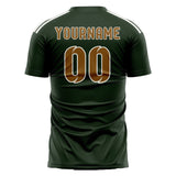 Custom Dark Green Khaki Soccer Jersey