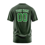 Custom Dark Green Emerald Green T-Shirt