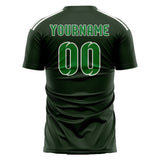 Custom Dark Green Emerald Green Soccer Jersey