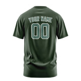 Custom Dark Green Blue Green T-Shirt