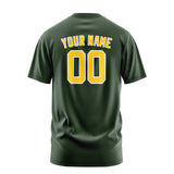 Custom Dark Green Gold T-Shirt