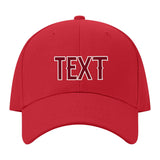 Custom Red Khaki Hat