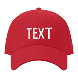 Custom Red Pale Ice Blue Hat