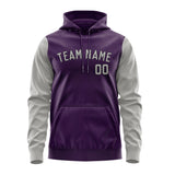 Custom Purple Gray Hoodie 0707040407B31704