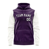 Custom Purple White Hoodie 0707181807B31718