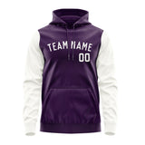 Custom Purple White Hoodie 0707181807B31818