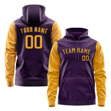 Custom Purple Yellow Hoodie