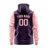 Custom Purple Light Pink Hoodie 0707212107B31721