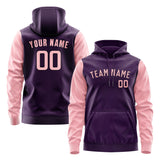 Custom Purple Light Pink Hoodie